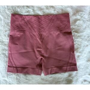 Gymshark Pink Sunset Corset Seamless Shorts NWOT Size S